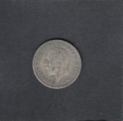 Beschrijving: 6 Pence GEORGIUS V